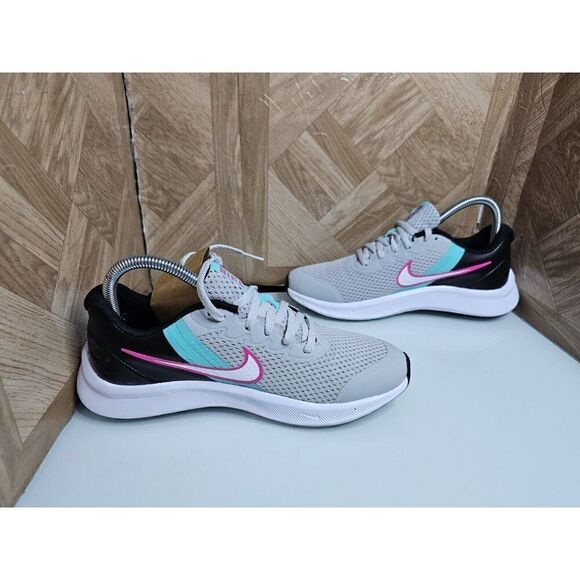 Brand New Nike Women's Star Runner 3 Silver Running Shoes Size 6.5 GS 5Y. 057 - Picture 6 of 11